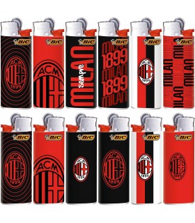 Accendini Bic Mini fantasia A.C. MILAN conf. 50 pz. ASSORTITI