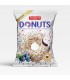 DONUTS FARCITO AL MIRTILLO E RICOPERTO DI CIOCCOLATO BIANCO  DA 60G CARTONE DA 18 PZ.