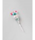DULCIS SPIEDINI DI MARSHMALLOW ASSORTITI A FORMA DI ANIMALI  CON DECORAZIONE IN ZUCCHERO H.26 CM. DA 40 GR EXPO 20 PZ.
