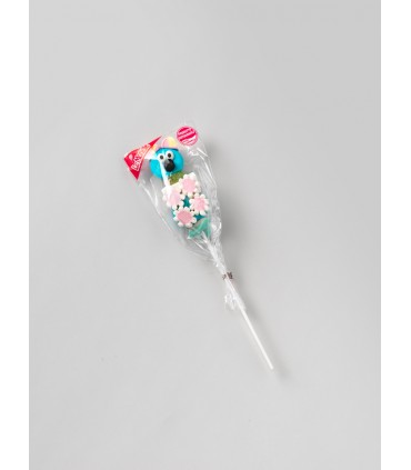 DULCIS SPIEDINI DI MARSHMALLOW ASSORTITI A FORMA DI ANIMALI  CON DECORAZIONE IN ZUCCHERO H.26 CM. DA 40 GR EXPO 20 PZ.