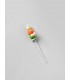 DULCIS SPIEDINI DI MARSHMALLOW ASSORTITI A FORMA DI PUPAZZETTI  CON DECORAZIONE IN ZUCCHERO H.26 CM. DA 40 GR EXPO 20 PZ.