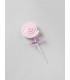 DULCIS SPIEDINI DI MARSHMALLOW A FORMA DI SWIRL MIX CON DECORAZIONE IN ZUCCHERO H.28 CM. DA 60 GR EXPO 10 PZ.