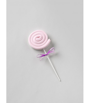 DULCIS SPIEDINI DI MARSHMALLOW A FORMA DI SWIRL MIX CON DECORAZIONE IN ZUCCHERO H.28 CM. DA 60 GR EXPO 10 PZ.