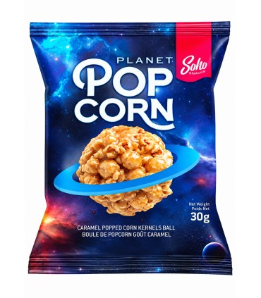 POPCORN PLANET CON GLASSATURA AL CARAMELLO DA 30g. CONF.38PZ.