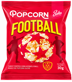 POPCORN FOOTBALL SWEET DOLCE  DA 30g.CONF.38PZ
