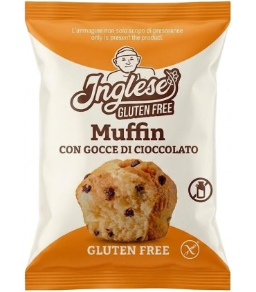 MUFFIN CON GOCCIE DI CIOCCOLATO SENZA GLUTINE da 50GR. MARCA INGLESE CONF. 8PZ.