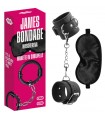 JAMES BONDAGE MASCHERINA + MANETTE IN SEMIPELLE  COMPATIBILE PER DISTRIBUTORI AUTOMATICI