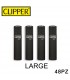 Accendino Clipper large Black Soft conf. 48 pz.
