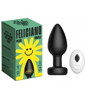FELICIANO PLUG ANALE CON 10 MODALITA DI VIBRAZIONE CON TELECOMANDO FINO A 10 METRI
