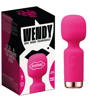 WENDY MINI VIBRATORE RICARICABILE CON USB  SOFT TOUCH CON 10 FREQUENZE DI PURO PIACERE