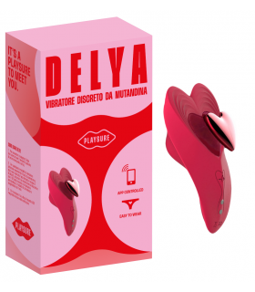 DELYA VIBRATORE IN SILICONE SI ATTIVA TRAMITE BLUETOOTH ANCHE A DISTANZA  RICARICABILE USB