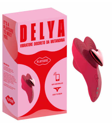 DELYA VIBRATORE IN SILICONE SI ATTIVA TRAMITE BLUETOOTH ANCHE A DISTANZA  RICARICABILE USB
