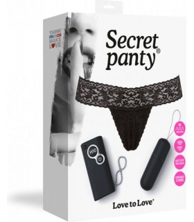 SECRET PANTY SLIP SEXY ED ELEGANTE VIBRANTE CON OVULO FINO A 10 MODALITA DI VIBRAZIONE A DISTANZA 8 METRI
