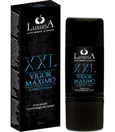 VIGOR XXL MAXIMO LUXURIA CREMA DA MASSAGGIO DA 75ML  PER LUI COMPOSTA DA PRINCIPI ATTIVI