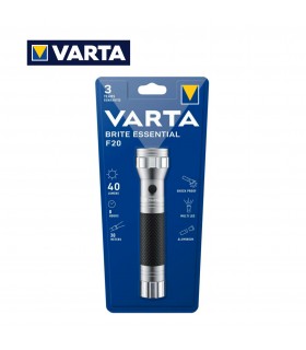 TORCIA VARTA F 20 BRITE ESSENTIAL MULTILED IN ALLUMINIO 1PZ.