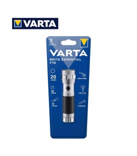 TORCIA VARTA F 10 BRITE ESSENTIAL MULTILED IN ALLUMINIO 1PZ.