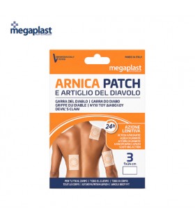 MEGAPLAST ARNICA PATCH E ARTIGLIO DEL DIAVOLO 3PZ 9X14 CM.