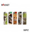 ACCENDINO ELETTRONICO ROCKET GATTI  CONF. 50 PZ ASSORTITI CON 5 FANTASIE