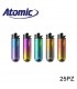 ACCENDINO A PIETRINA ATOMIC FLS DESIGN METALLIC  CONF.25 PZ. ASSORTITI CON 5 COLORI