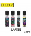 Accendino Clipper large RACOONS  conf. 48 pz. assortite con 4 fantasie