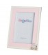 CORNICE PORTAFOTO BAGUTTA 10x15 IN SILVER PLATED CON PASSEGGINO ROSA B4237R