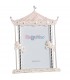 CORNICE PORTAFOTO BAGUTTA 10x15 IN SILVER PLATED A TEATRO CON CAVALLINI ROSA  B4239R