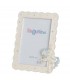 CORNICE PORTAFOTO BAGUTTA 10x15 IN SILVER PLATED CON CAVALLINO AZZURRO B4238A