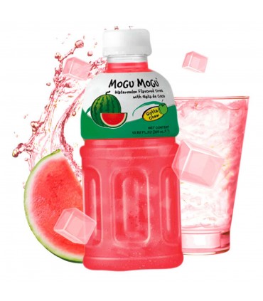 BEVANDA MOGU MOGU AL GUSTO WATERMELON E NATA DE COCCO CON PEZZI DI FRUTTA BOTTIGLIA DA 320ML CONF. 6PZ.