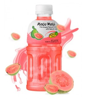 BEVANDA MOGU MOGU AL GUSTO GUAVA E NATA DE COCO CON PEZZI DI FRUTTA  BOTTIGLIA DA 320ML CONF. 6 PZ.