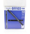 Pennarello Tratto Office Fine conf. da 12 pz. colore nero