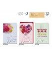Biglietto CROMO COMPLEANNO FEMMINILE ANNI ORO A RILIEVO CONF. 12 PZ. ASSORTITI