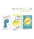 Biglietto CROMO COMPLEANNO BAMBINI CON GLITTER E INTERNO A COLORICONF. 12 PZ. ASSORTITI