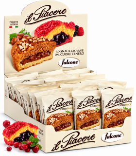 MERENDINA RIPIENA CON MORE&LAMPONI DOLCIARIA FALCONE 50gr EXPO DA 24 PZ.
