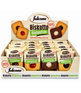 BISkOTTO FALCONE DOLCIARIA 55gR. FARCITO SENZA GLUTINE CONF. 24 PZ. ASSORTITO