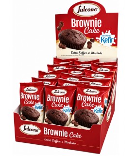 BROWNIE CAKE FALCONE AL CIOCCOLATO CON LATTE KEFIR 50G. CONF. 18 PZ.