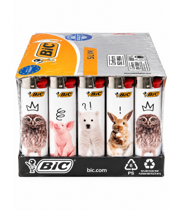 Accendino Bic Slim FANTASIA TOO CUTE  CONF. da 50 pz. assortiti