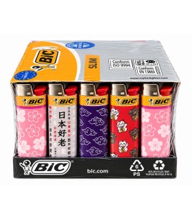 Accendino Bic Slim FANTASIA JAPAN PATTERN CONF. da 50 pz. assortiti