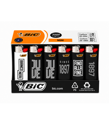 Accendini Bic Mini fantasia F.C. JUVENTUS conf. 50 pz. ASSORTITI