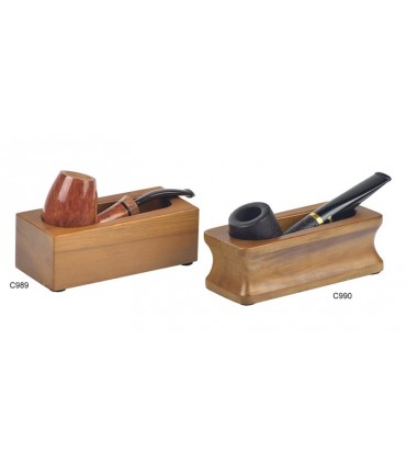 poggiapipe LUBINSKI in teak squadrato