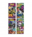 Cartina Clipper LUNGA PREMIUM GRAFFITI GLOW + FILTRI IN CARTA conf.12 libretti da 32 cartine + 32 filtri CON 4 GRAFICHE