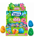 VIDAL HUEVOS DINO EGGS BUBBLE GUM CONFETTATO E RIPIENO GUSTO FRUTTA CONF. 200PZ