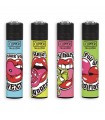 Accendino Clipper LARGE LIPS+BW  conf. 48 pz. assortito con 4 grafiche