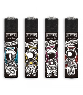 Accendino Clipper LARGE SKYBOUND conf. 48 pz. assortito con 4 grafiche