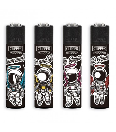 Accendino Clipper LARGE SKYBOUND conf. 48 pz. assortito con 4 grafiche