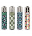Accendino Clipper LARGE RETROSPRING  conf. 48 pz. assortito con 4 grafiche