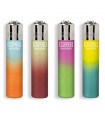Accendino Clipper LARGE metallic gradient 8 conf. 48 pz. assortito con 4 grafiche