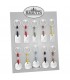 PORTACHIAVI BAGUTTA SILVER E CORDONE IN SILICONE 12 PZ ASSORTITI CONFEZIONATI SINGOLARMENTE CON  BUSTA DA REGALO AK2176