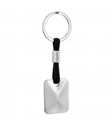 PORTACHIAVI BAGUTTA SILVER E CORDONE IN SILICONE 12 PZ ASSORTITI CONFEZIONATI SINGOLARMENTE CON  BUSTA DA REGALO AK2176