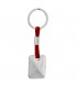 PORTACHIAVI BAGUTTA SILVER E CORDONE IN SILICONE 12 PZ ASSORTITI CONFEZIONATI SINGOLARMENTE CON  BUSTA DA REGALO AK2176