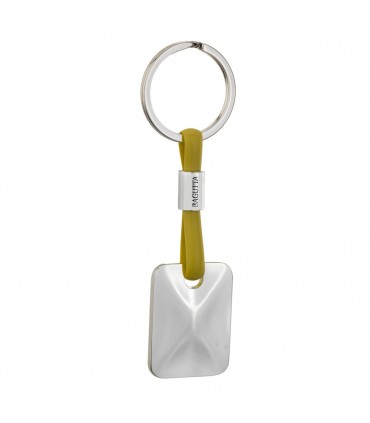 PORTACHIAVI BAGUTTA SILVER E CORDONE IN SILICONE 12 PZ ASSORTITI CONFEZIONATI SINGOLARMENTE CON  BUSTA DA REGALO AK2176